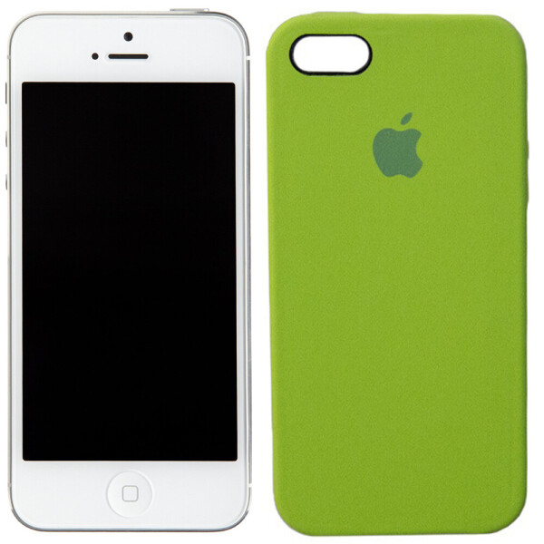 

Чехол силиконовый оригинальный для iPhone 5/5s/SE Зеленый (18637)