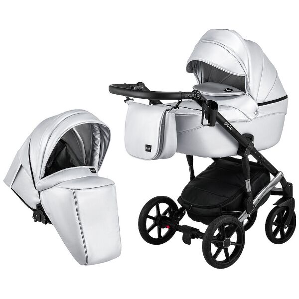 

Коляска 2 в 1 Bair Polo (Silver) кожа 100% 625157