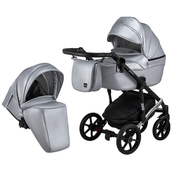 

Коляска 2 в 1 Bair Polo (Silver) кожа 100% 625158