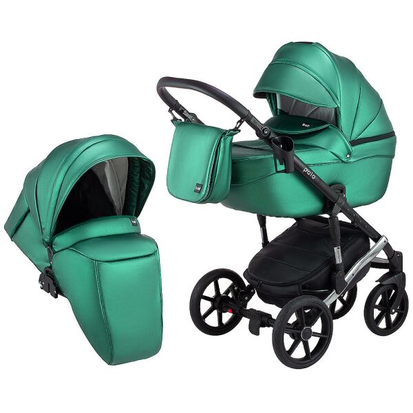 

Коляска 2 в 1 Bair Polo (Silver) кожа 100% 625156