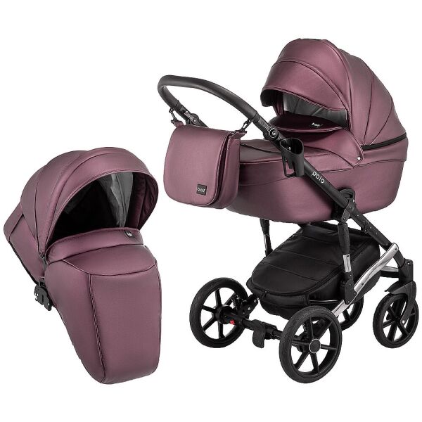 

Коляска 2 в 1 Bair Polo (Silver) кожа 100% 625162