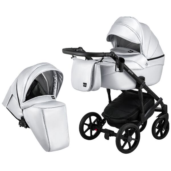 

Коляска 2 в 1 Bair Polo (Black) кожа 100% 625167