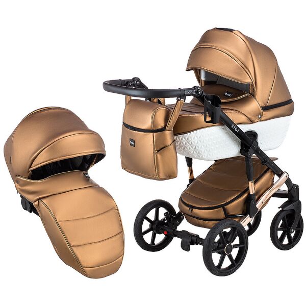 

Коляска 2 в 1 Bair Star (Cooper) кожа 100% 01C бежевый 625139