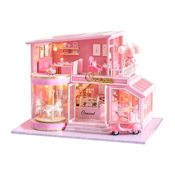 

Кукольный дом конструктор DIY Cute Room A-073-B Карусель для детей ручная работа