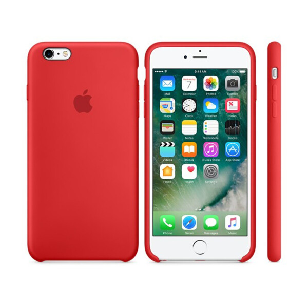 

Чехол силиконовый оригинальный для iPhone 5/5s/SE Красный (18633)
