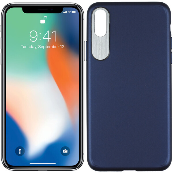

Чехол TOTU Design Pure color series exquisite version для iPhone X Blue (24188)