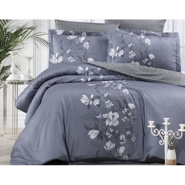 

Постельное белье First Choice. Satin Evan Indigo-Евро