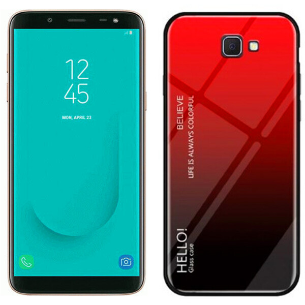 

Чехол TPU Gradient HELLO Glass для Samsung J4 Plus Красный (26909)