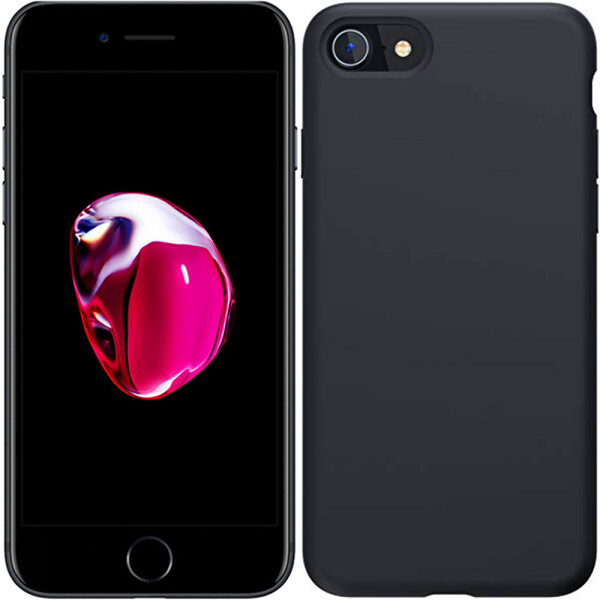 

Чехол силиконовый оригинальный для iPhone 7 Black (9054)