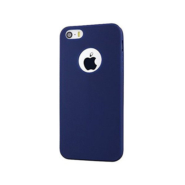 

Чехол силиконовый оригинальный для iPhone 5/5s/SE Синий (18636)