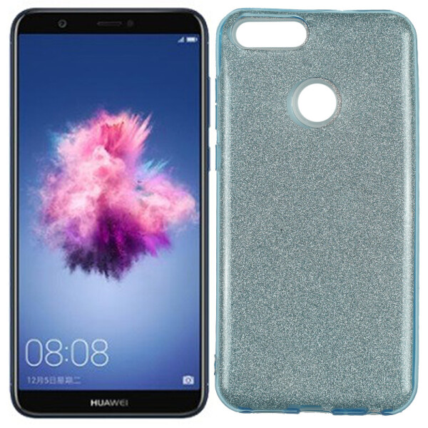 

Чехол Silicone 3in1 Блёстки для Huawei P Smart Blue (25356)