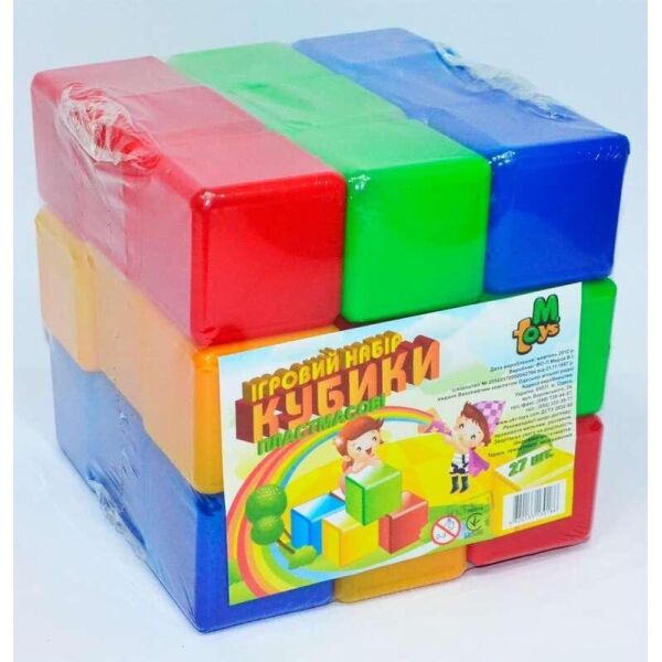 

Кубики цветные 27 шт. (9) 09064 M-TOYS, (Украина)