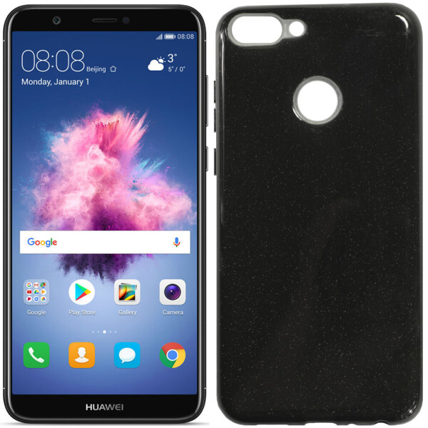 

Чехол силиконовый 3in1 Блёстки для Huawei P Smart Black (21961)