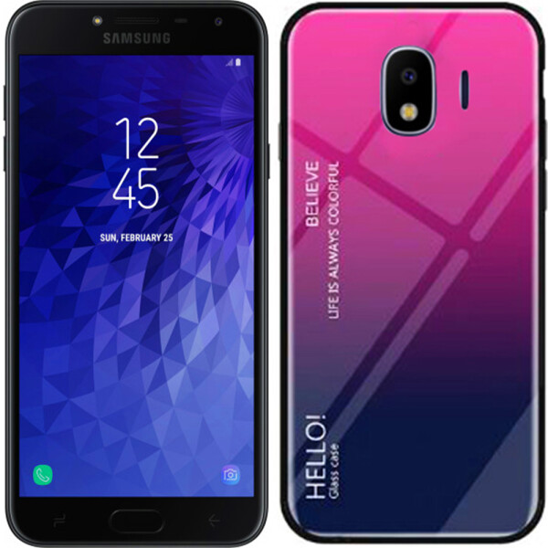 

Чехол TPU Gradient HELLO Glass для Samsung J4 Розовый (26902)
