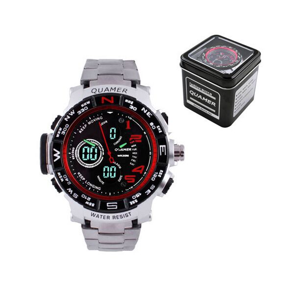 

Часы наручные QUAMER 1711 Box стальной браслет