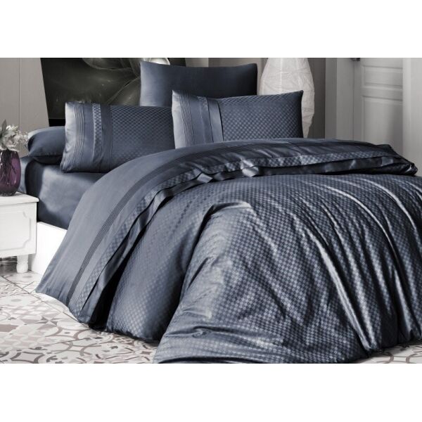 

Постельное белье First Choice. DELUXE Satin Square Style Denim-Евро