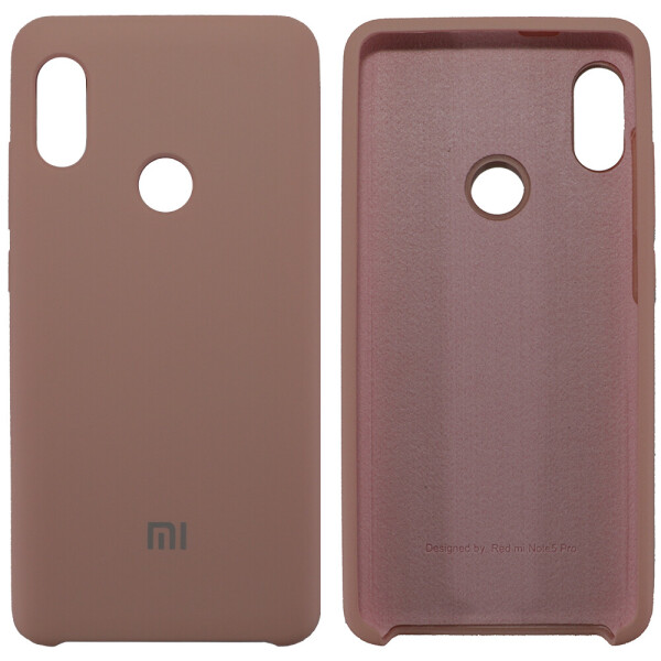 

Чехол силиконовый оригинальный для Xiaomi Redmi Note 5 Pro Розовый (22259)