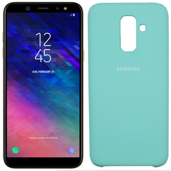 

Чехол силиконовый оригинальный для Samsung A605 Galaxy A6 Plus 2018 Мятный (27642)