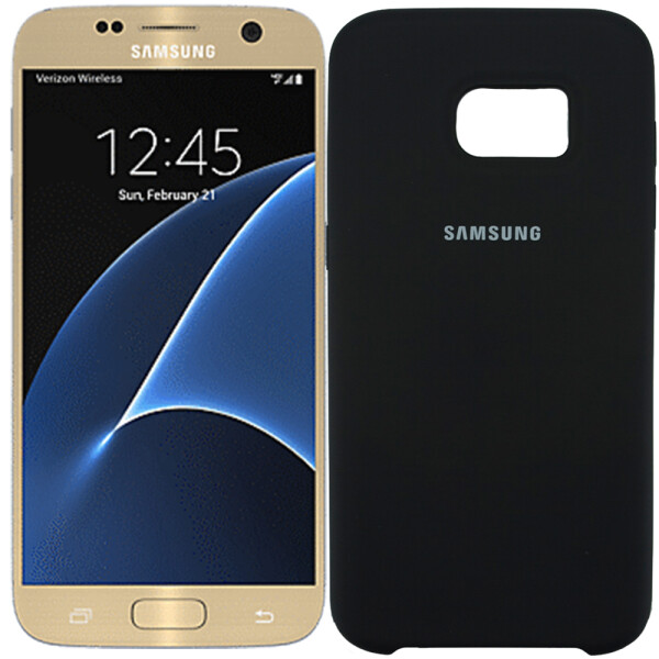 

Чехол силиконовый оригинальный для Samsung G930 Galaxy S7 Чёрный (15849)