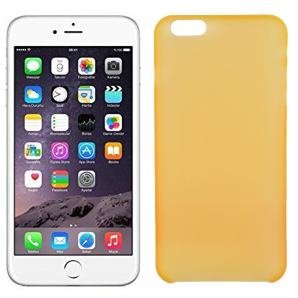 

Чехол накладка PC для iPhone 6 Plus оранжевая (10992)