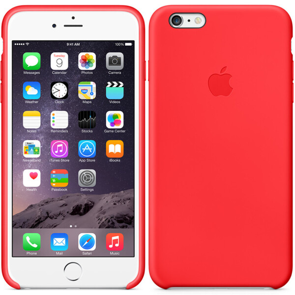 

Чехол силиконовый оригинальный для iPhone 6/6s Plus Красный (18654)