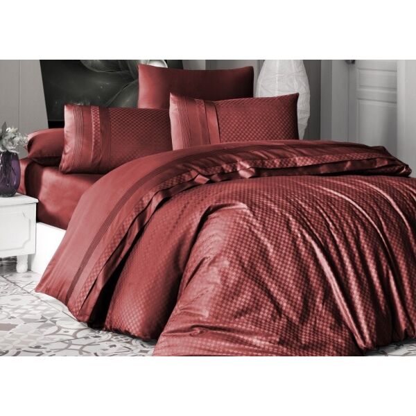 

Постельное белье First Choice. DELUXE Satin Square style cinnamon-Евро