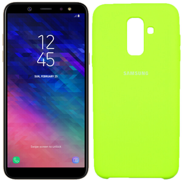 

Чехол силиконовый оригинальный для Samsung A605 Galaxy A6 Plus 2018 Лимонный (27641)