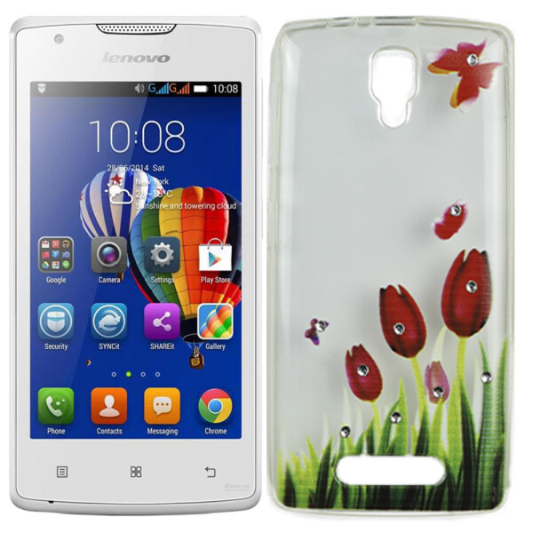 

Чехол Lucent Diamond Case для Lenovo A1000 (Vibe A) Tulips (Red) (8362)