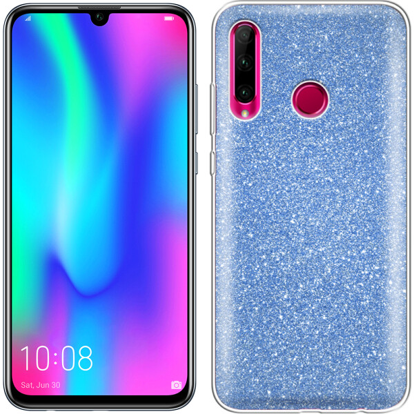 

Чехол силиконовый 3in1 Блёстки для Huawei Honor 10i Blue (26761)