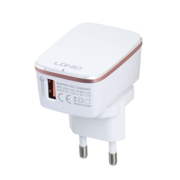 

Сетевое Зарядное Устройство LDNIO A1204Q Type-C QC3.0 18W