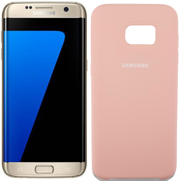 

Чехол силиконовый оригинальный для Samsung G935 Galaxy S7 Edge Розовый (19889)