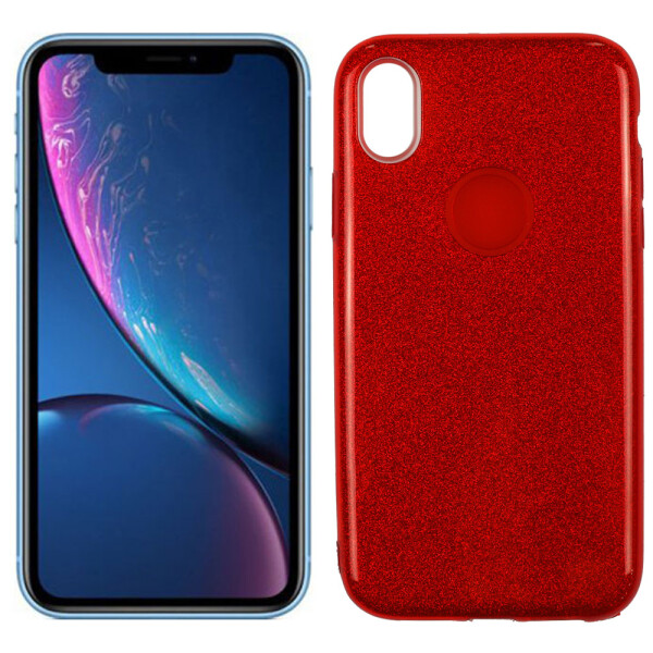 

Чехол Silicone 3in1 Блёстки для iPhone XR Red (25364)