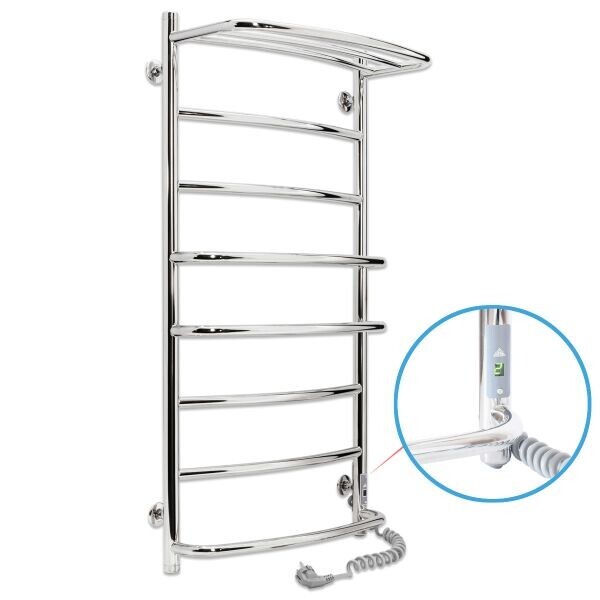 

Электрический полотенцесушитель Laris Еврофлеш П8 500x1000 с полкой Э 73207415