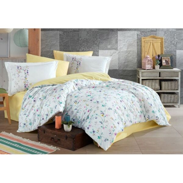 

Постельное белье Hobby Poplin. Orient желтое-Евро