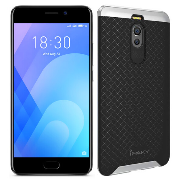 

Накладка iPaky Carbon TPU + Bumper для Meizu M6 Note Silver (23351)