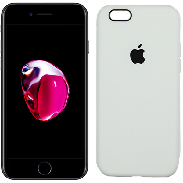 

Чехол силиконовый оригинальный для iPhone 6/6s Белый FULL (25953)