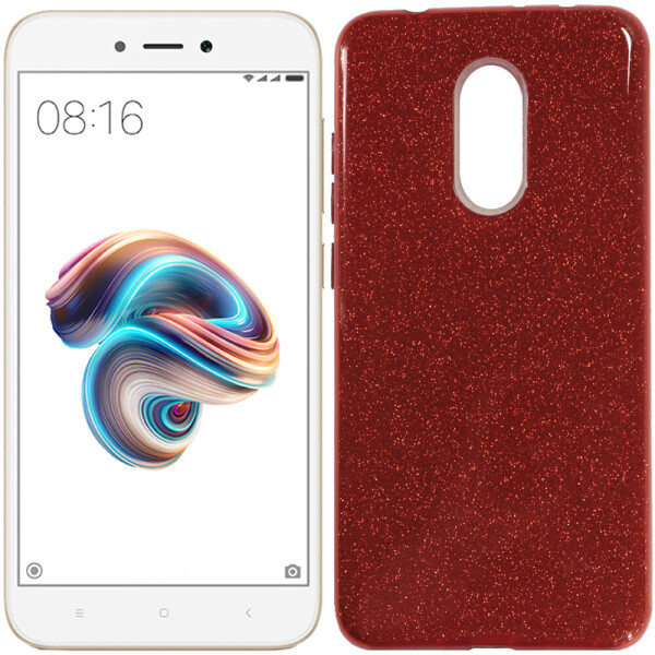 

Чехол силиконовый 3in1 Блёстки для Xiaomi Redmi 5 Red (21952)