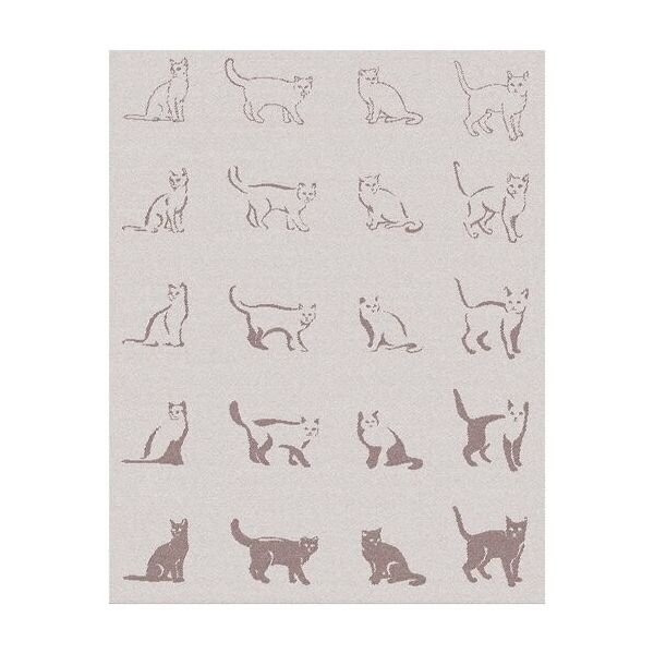

Хлопковый плед LightHouse. Cats коричневый-140х200