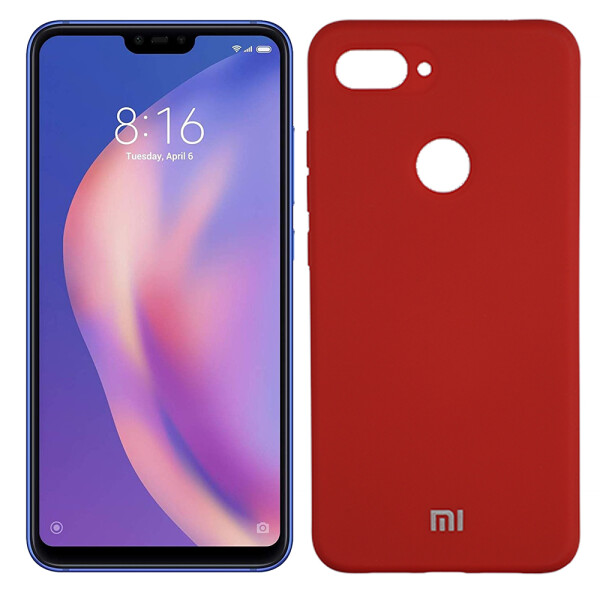 

Чехол силиконовый оригинальный для Xiaomi Mi8 Lite Красный FULL (26060)