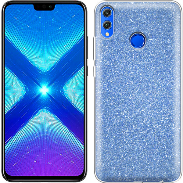 

Чехол силиконовый 3in1 Блёстки для Huawei Honor 8X Blue (26763)