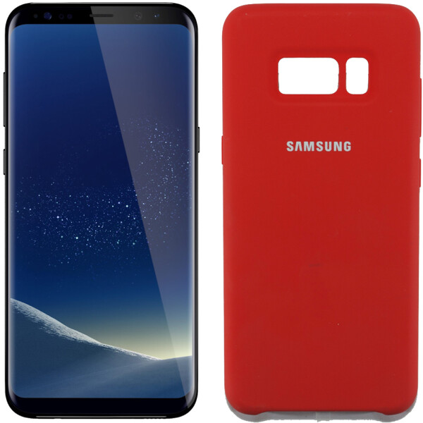 

Чехол силиконовый оригинальный для Samsung G955 Galaxy S8 Plus Красный (15856)