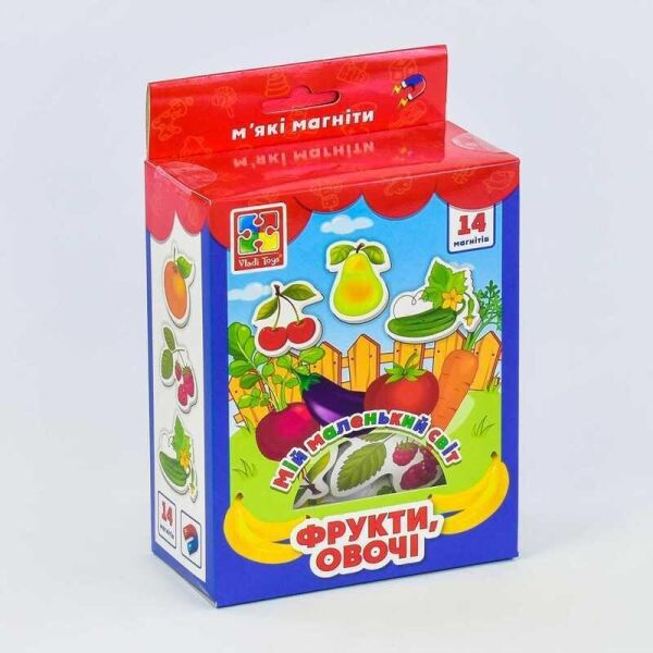 

Мой маленький мир на магнитах Фрукты, овощи - VТ 3106-11/укр Vladi Toys, (Украина)