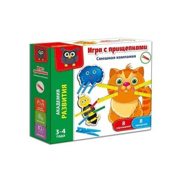 

Игра с прищепками Смешная компания »/рус/- VT 5303-06 (12) Vladi Toys, (Украина)