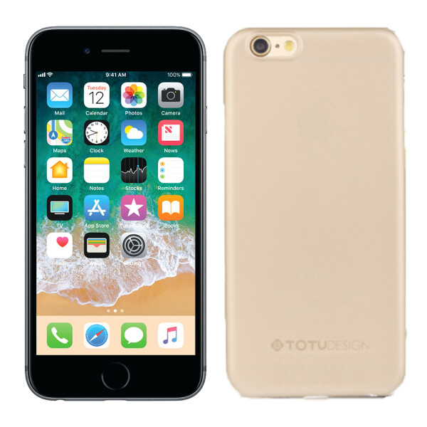 

Чехол TOTU Design Soft series transparent frosted version для iPhone 6/6s Gold (24263)