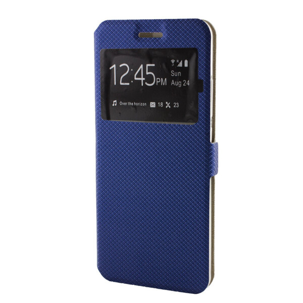 

Чехол книжка для Meizu U20 Modern Style с окном синий (13262)