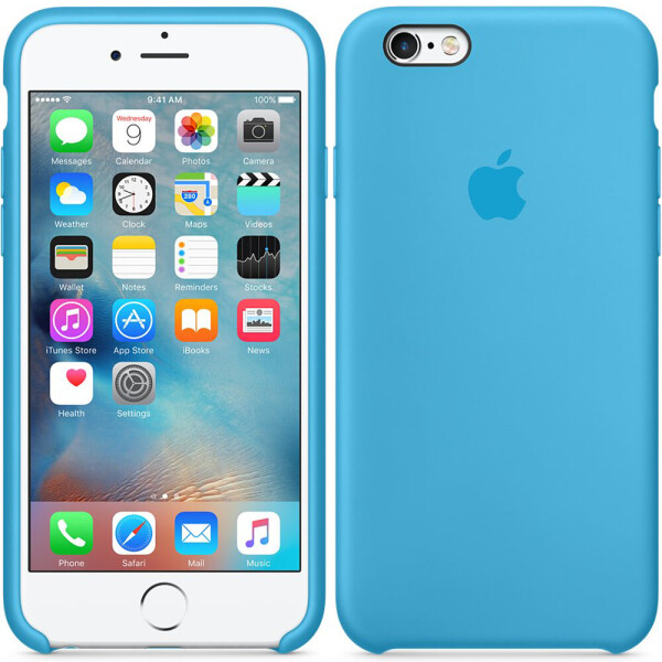 

Чехол силиконовый оригинальный для iPhone 6/6s Синий (18645)