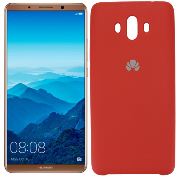 

Чехол силиконовый оригинальный для Huawei mate 10 Красный (20609)