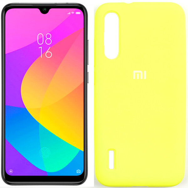

Чехол силиконовый оригинальный для Xiaomi Mi A3 Желтый FULL (27571)