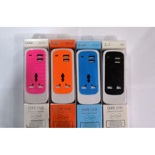 

Зарядное Устройство СЗУ 220V 2USB S13 S15 цветной UKC K1813