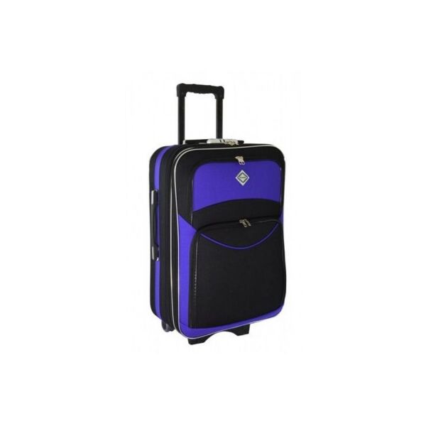 

Чемодан Bonro Style дорожный, большой, черно-фиолетовый